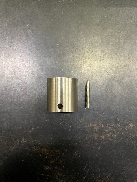 EMBOUT PLAT POUR CORDE Ø28 mm DE RAMPE D'ESCALIER