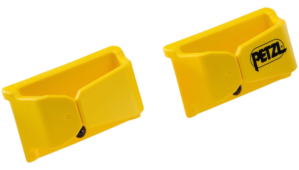 PAIRE DE PORTE MOUSQUETON GRANDE OUVERTURE - PETZL | Jaune