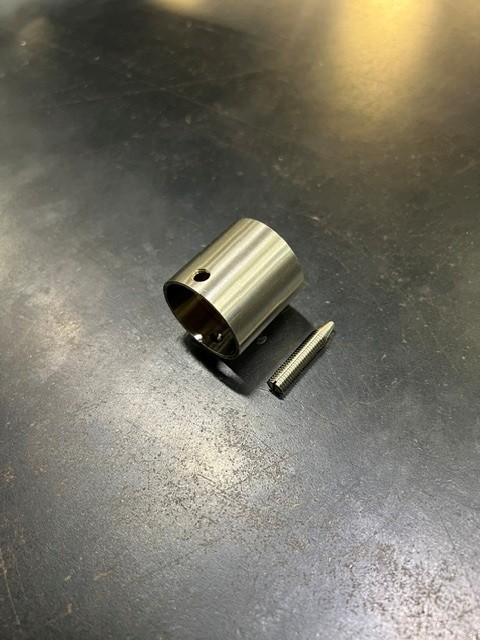 EMBOUT PLAT POUR CORDE Ø28 mm DE RAMPE D'ESCALIER