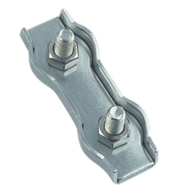 SERRE-CABLE PLAT DOUBLE INOX A4