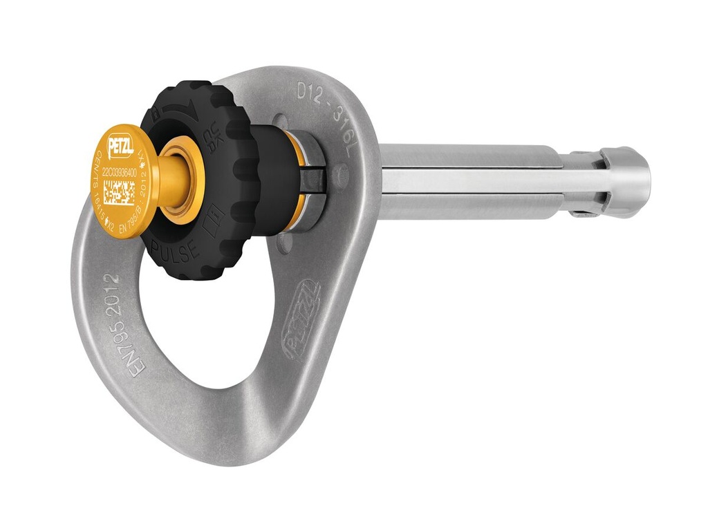 PLAQUETTE D'ANCRAGE REUTILISABLE AVEC GOUJON - PULSE - PETZL | Ø12 mm