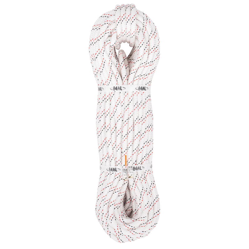CORDE SEMI-STATIQUE 1 TERMINAISON COUSUE - INDUSTRIE - BEAL | Ø 11 mm | Blanc