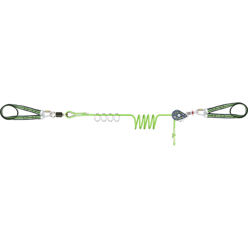 [KRFA6000701] LIGNE DE VIE TEMPORAIRE HORIZONTALE POUR 4 UTILISATEURS - O LINE - KRATOS | L: 5 à 25 m