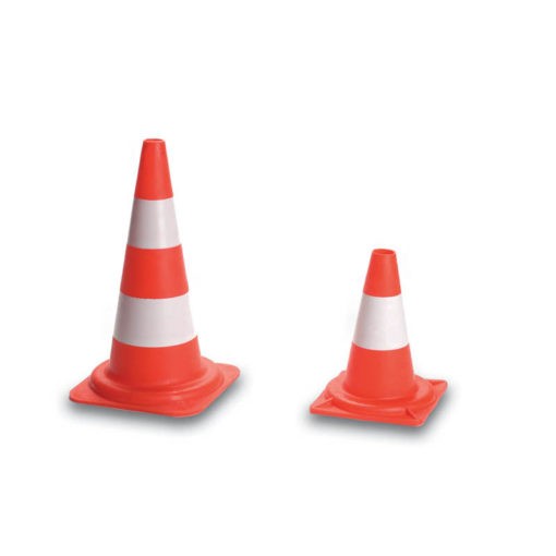 CONE PVC ROUGE ET BLANC