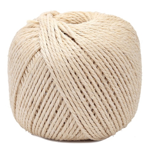 [VRSISAL2500] CORDE SISAL | 3 torons 400 | L: +/- 280 m | +/- 2500 g