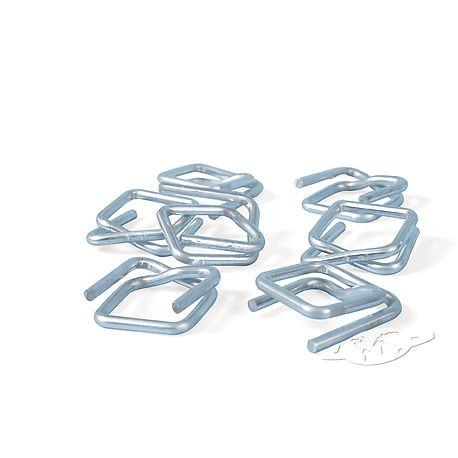 BOUCLE METAL POUR FEUILLARD TEXTILE (1000 PCS)