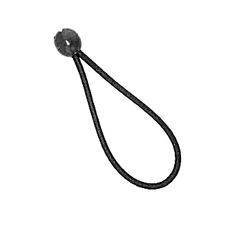 [NIW15625NO] BOUCLE ELASTIQUE AVEC UNE BOULE (25 PCS) | Ø8 mm | L: 25 cm